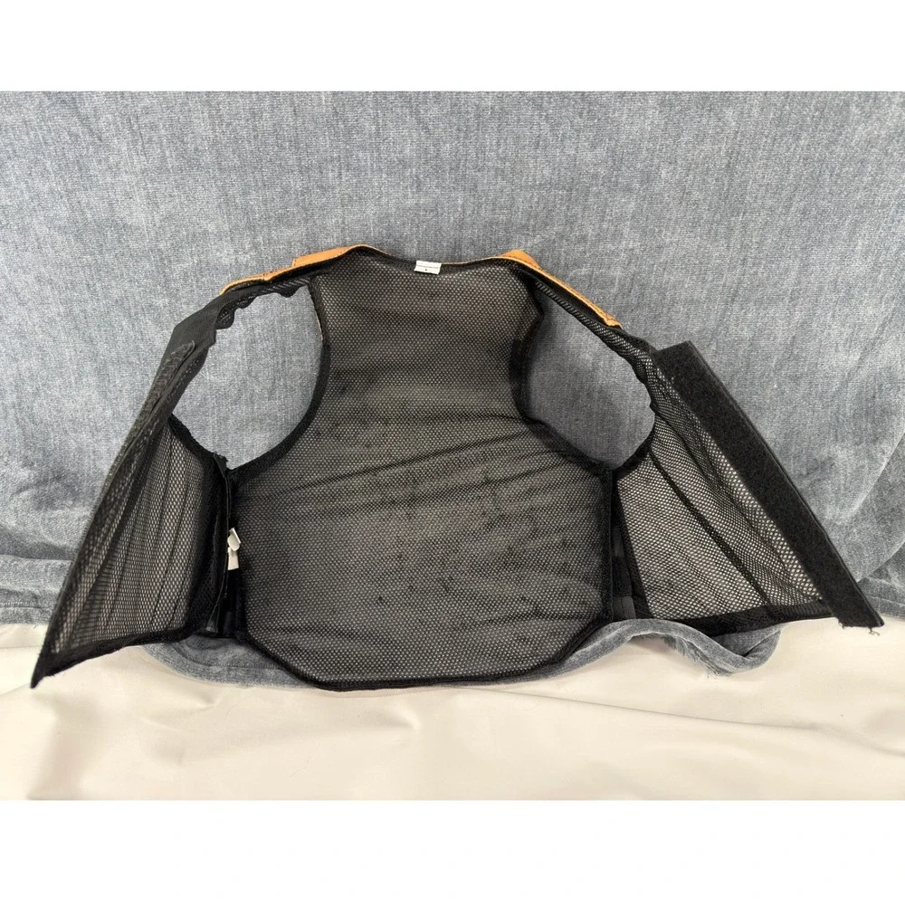 M&F Western Kids Rodeo Bull Rider Vest Large Black Nocona Cowboy Costume Adj